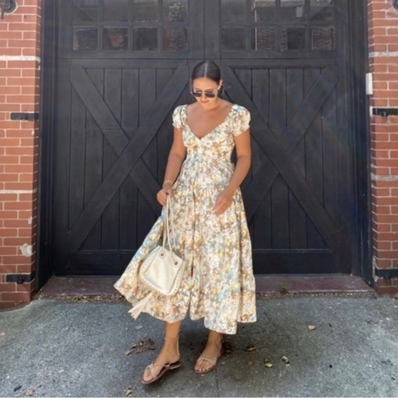 DANIELLE BERNSTEIN Floral Maxi Dress size 1X - Picture 5 of 10